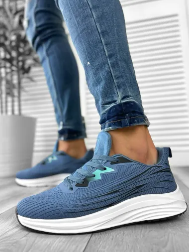 Adidasi barbati casual albastri 737 T4-1